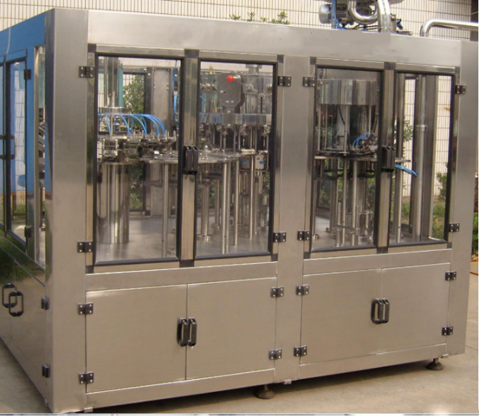 Sparkling Water Bottling Machine / Machinery / Line , Carbonation Soda Plants 0