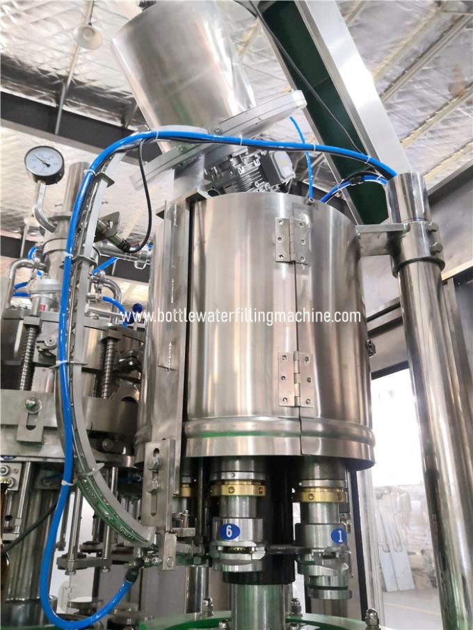Rinser Filler Cacpper 1000bph ขวดนมแก้วเครื่องบรรจุโซดา 4