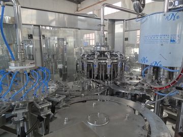 Auto 3000kg SUS304 3in1 Glass Bottle Filling Machine 6000bph  PCl Control