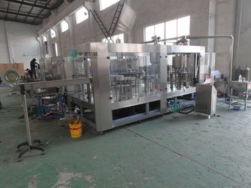 Auto 3000kg SUS304 3in1 Glass Bottle Filling Machine 6000bph  PCl Control