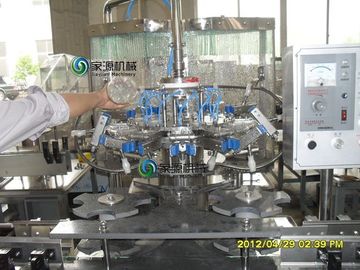 Glass Bottle Hot Juice Filling Machines , Automatic Water Bottling Plant