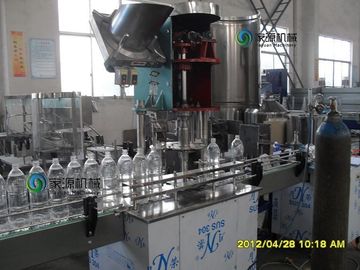 Glass Bottle Hot Juice Filling Machines , Automatic Water Bottling Plant