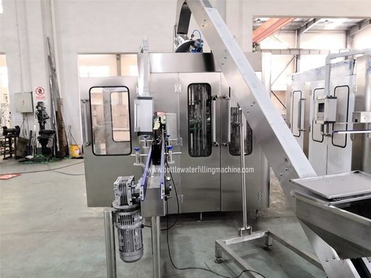 Low Consumption 3000bph 75mm Diameter Glass Bottle Filling Line